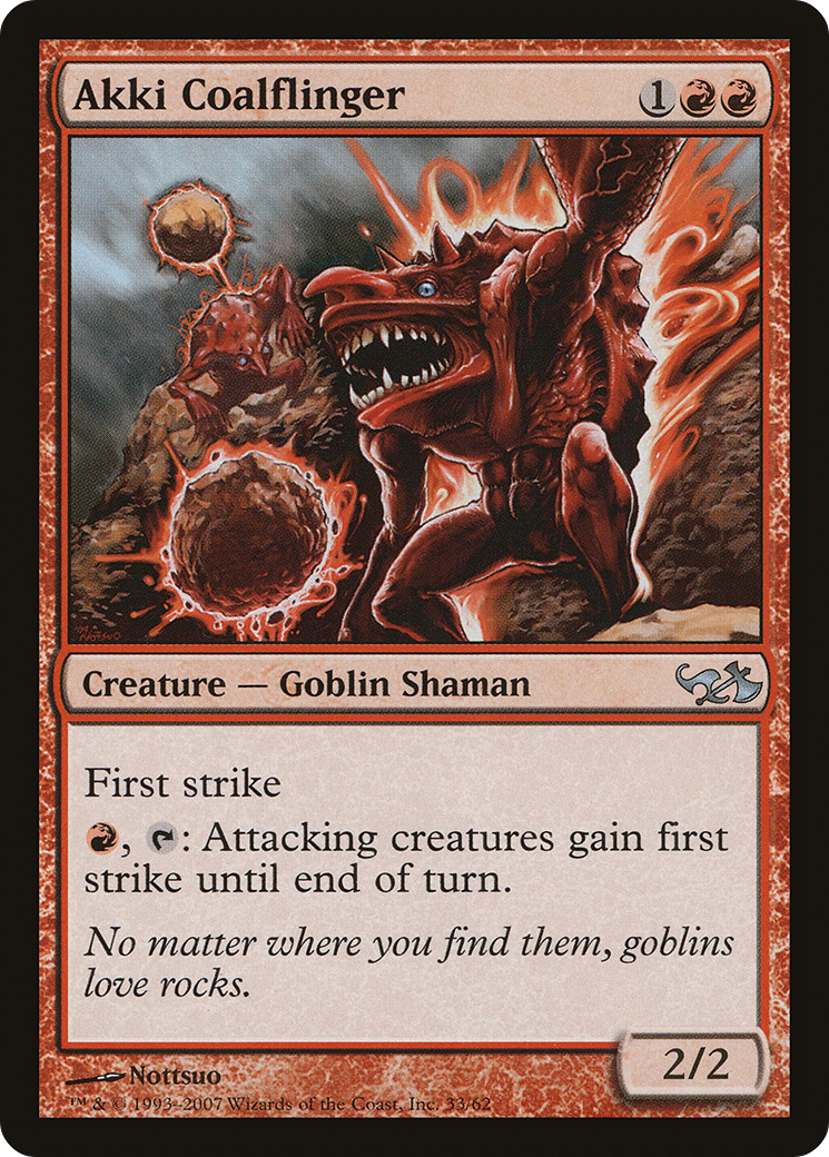 Akki Coalflinger (EVG-033) [Duel Decks: Elves vs. Goblins]