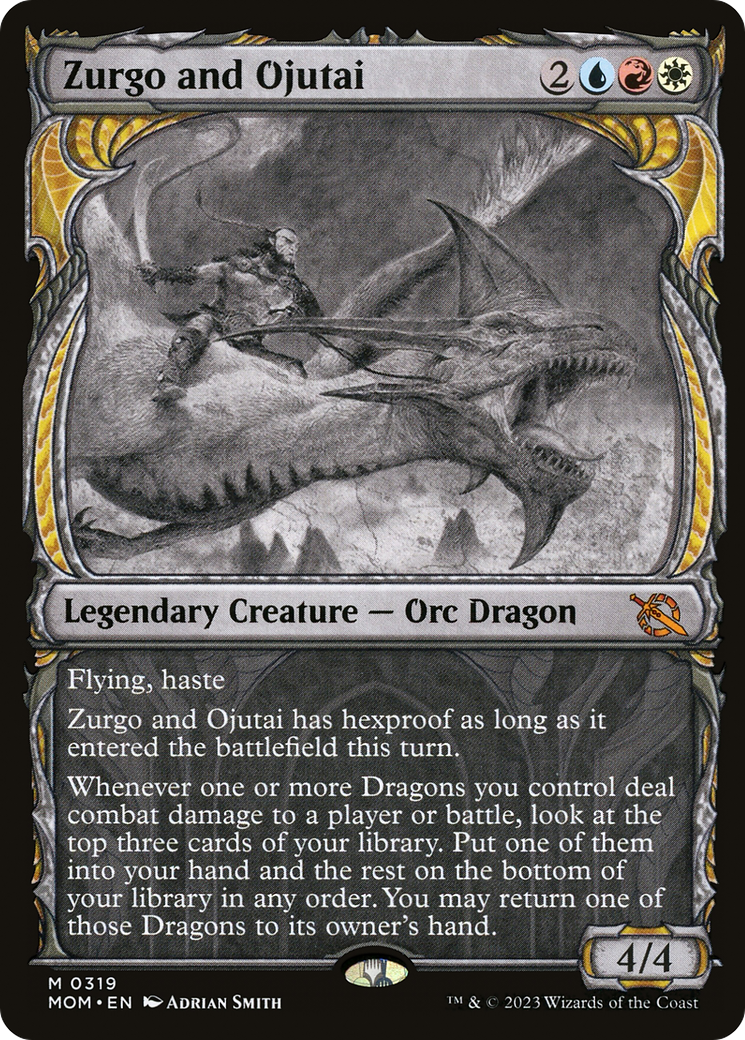 Zurgo and Ojutai (MOM-319) [March of the Machine]: (Showcase) Foil