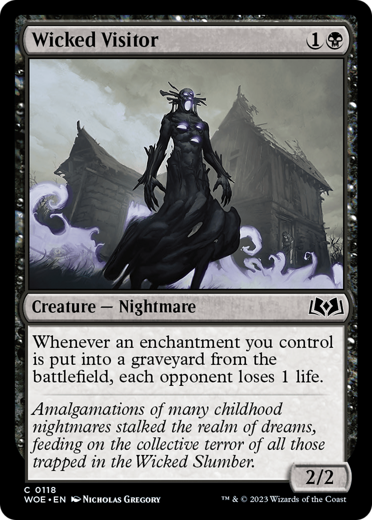 Wicked Visitor (WOE-118) [Wilds of Eldraine] Foil