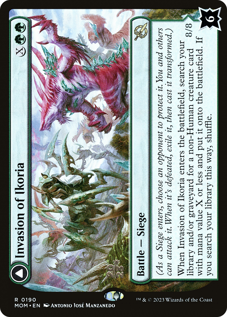 Invasion of Ikoria // Zilortha, Apex of Ikoria (PRE-190S) [March of the Machine Promos] Foil