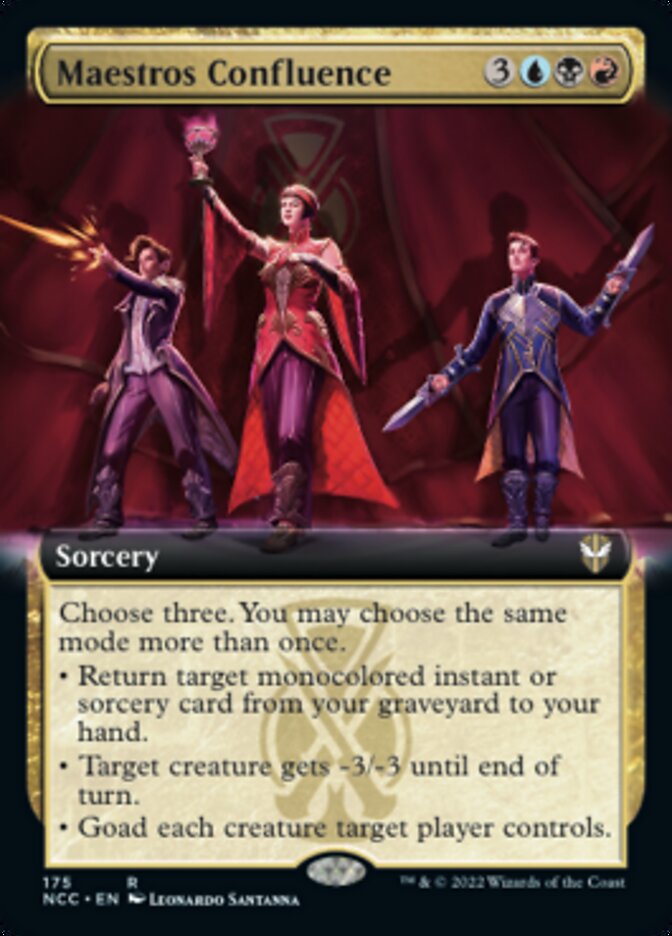 Maestros Confluence (Extended Art) [Streets of New Capenna Commander] Foil