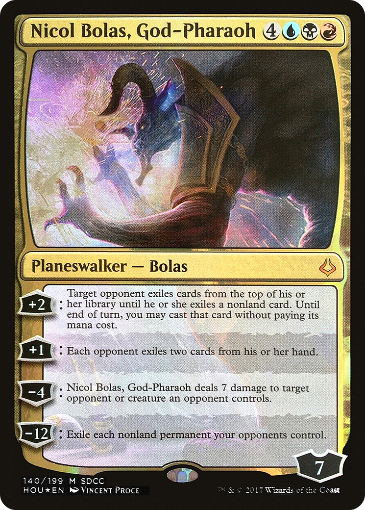 Nicol Bolas, God-Pharaoh (SDCC 2017 Exclusive) (MEDIA-140) [San Diego Comic-Con 2017] Foil