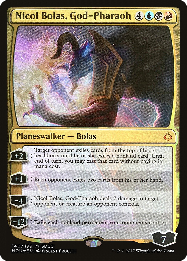 Nicol Bolas, God-Pharaoh (MEDIA-140) [San Diego Comic-Con 2017] Foil