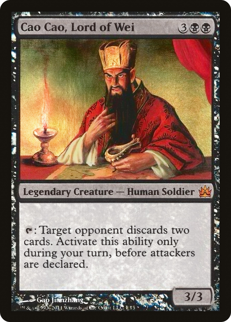 Cao Cao, Lord of Wei (V11-001) [From the Vault: Legends] Foil