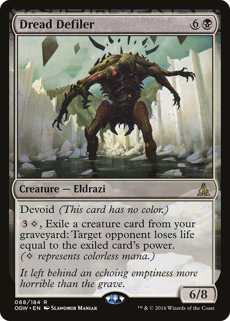 Dread Defiler (OGW-068) [Oath of the Gatewatch]: (devoid) Foil