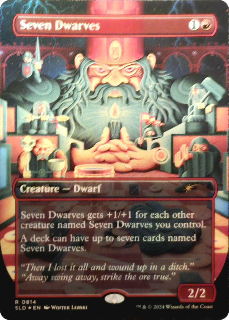 Seven Dwarves (SLD-814) [Secret Lair Drop] (Borderless) Foil