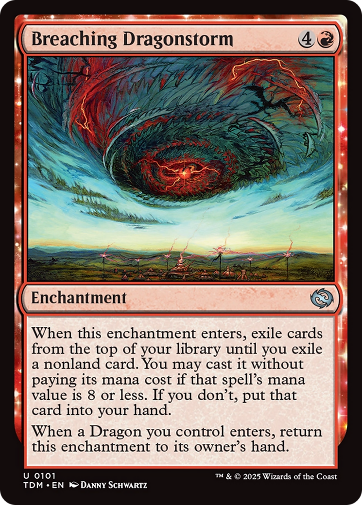 Breaching Dragonstorm (TDM-101) [Tarkir: Dragonstorm]: (enchantment)