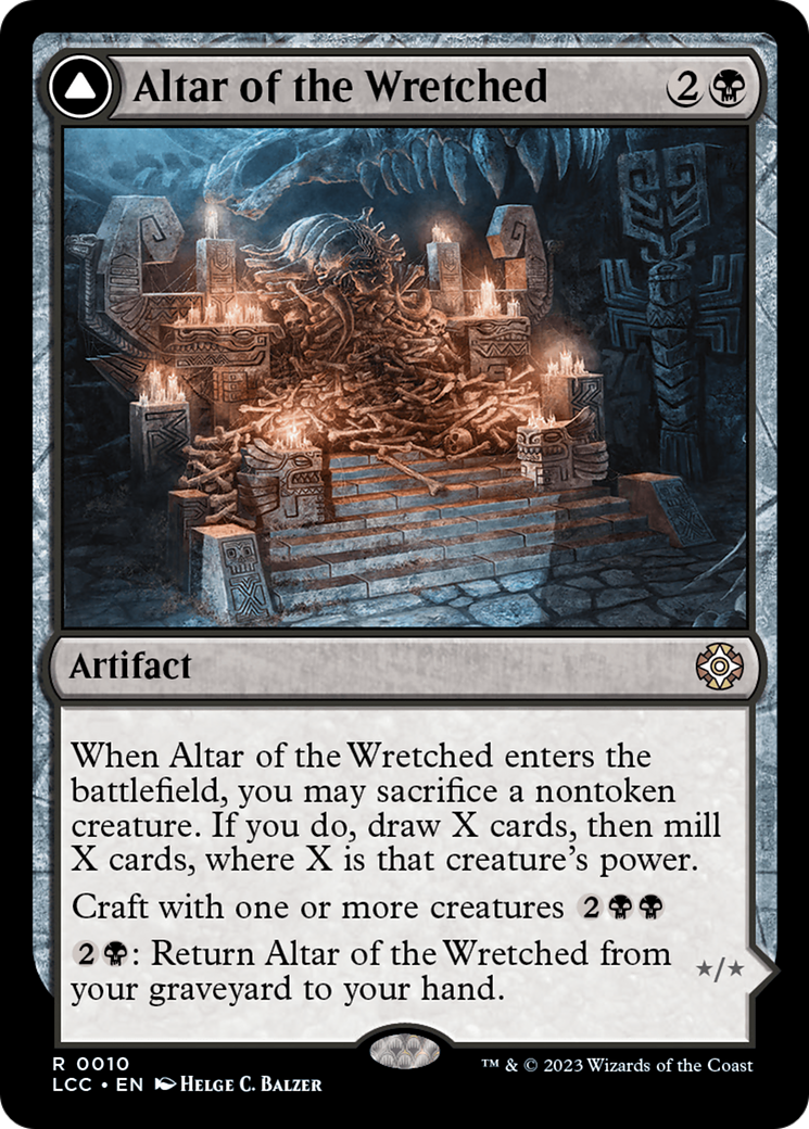 Altar of the Wretched // Wretched Bonemass (LCC-010) [The Lost Caverns of Ixalan Commander]