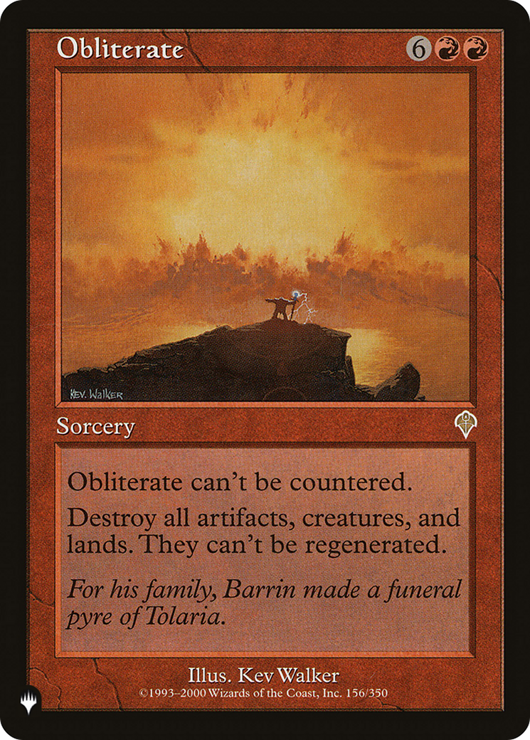 Obliterate (LIST-INV-156) [The List]