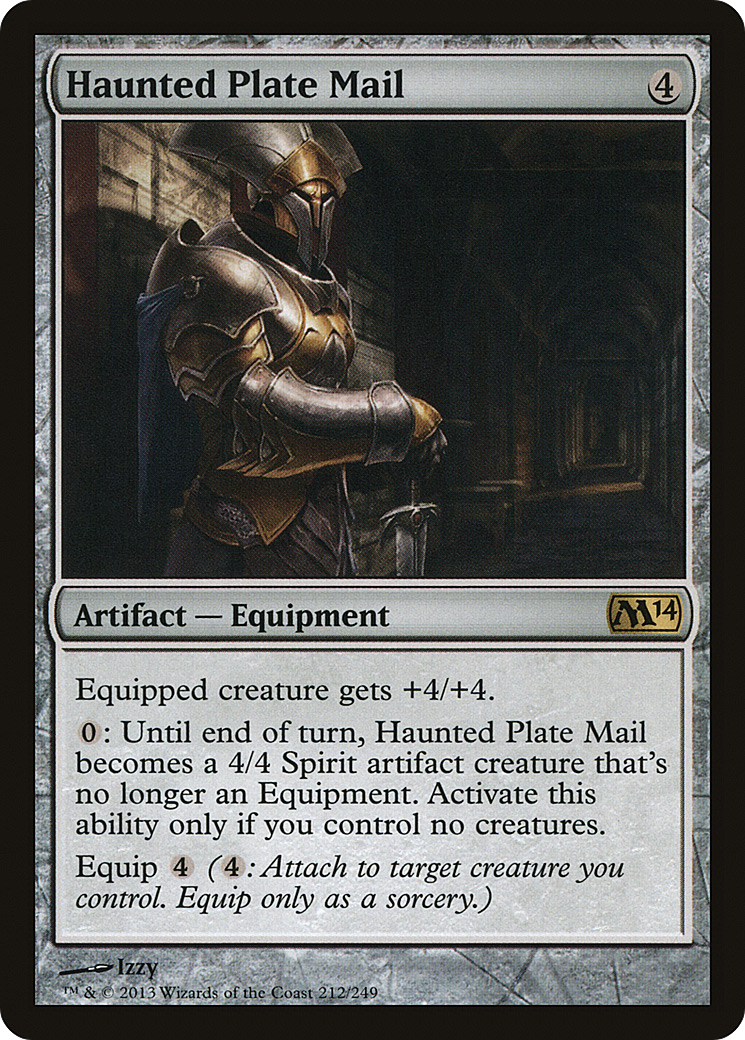 Haunted Plate Mail (M14-212) [Magic 2014] Foil