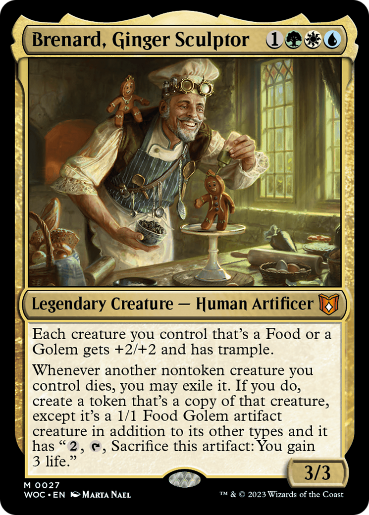 Brenard, Ginger Sculptor (WOC-027) [Wilds of Eldraine Commander]
