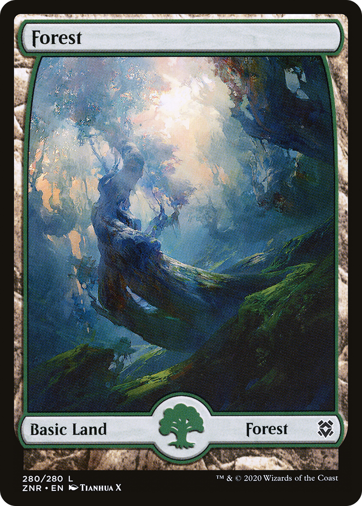Forest (280) - Full Art (ZNR-280) [Zendikar Rising]