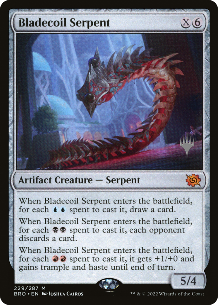 Bladecoil Serpent (PPBRO-229P) [The Brothers' War Promos] Foil