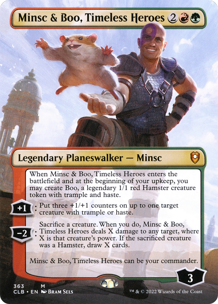Minsc & Boo, Timeless Heroes (CLB-363) [Commander Legends: Battle for Baldur's Gate] (Borderless)