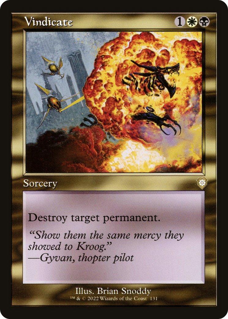 Vindicate (BRC-131) [The Brothers' War Commander]