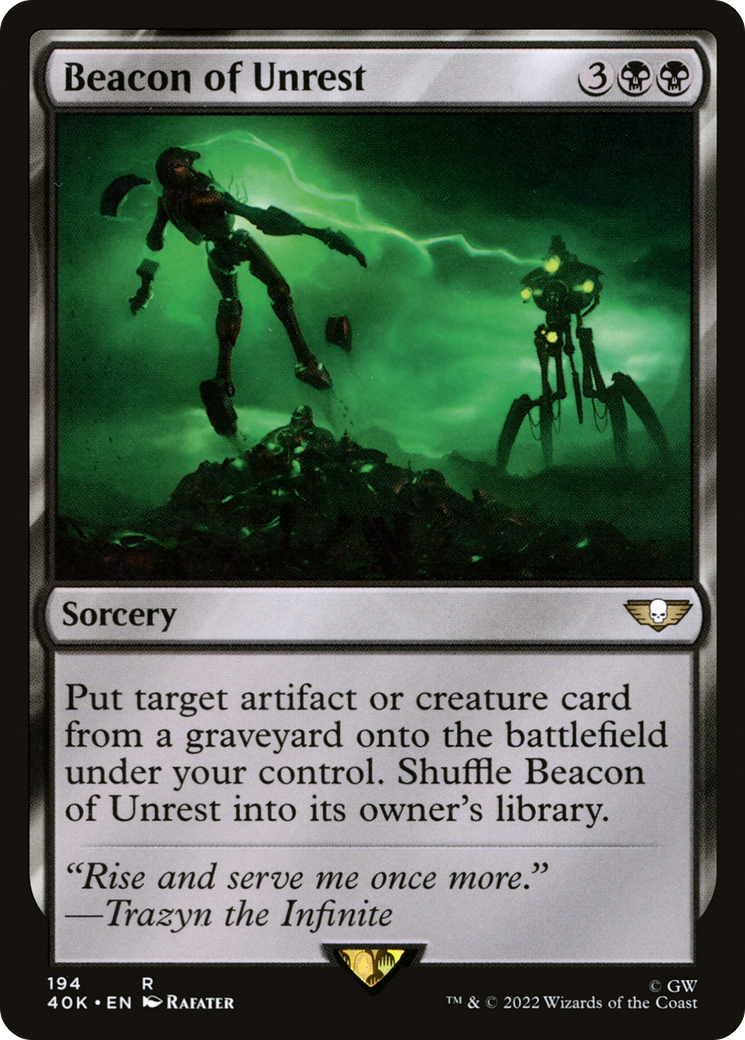 Beacon of Unrest (40K-194) [Warhammer 40,000 Commander]