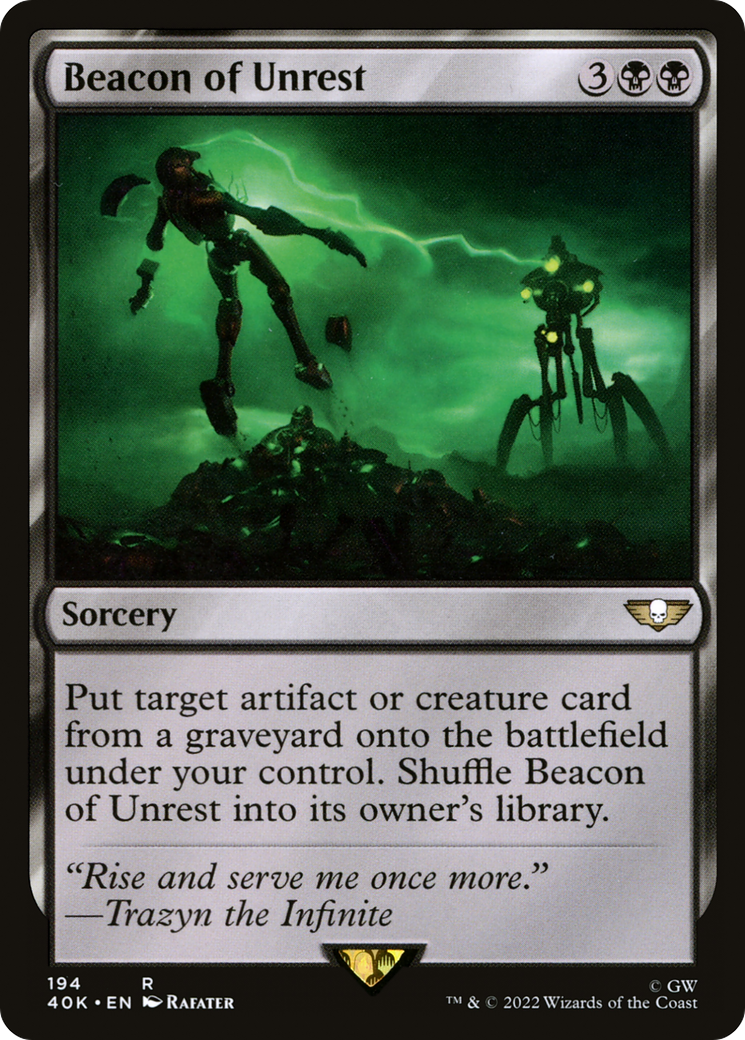 Beacon of Unrest (40K-194) [Warhammer 40,000 Commander]