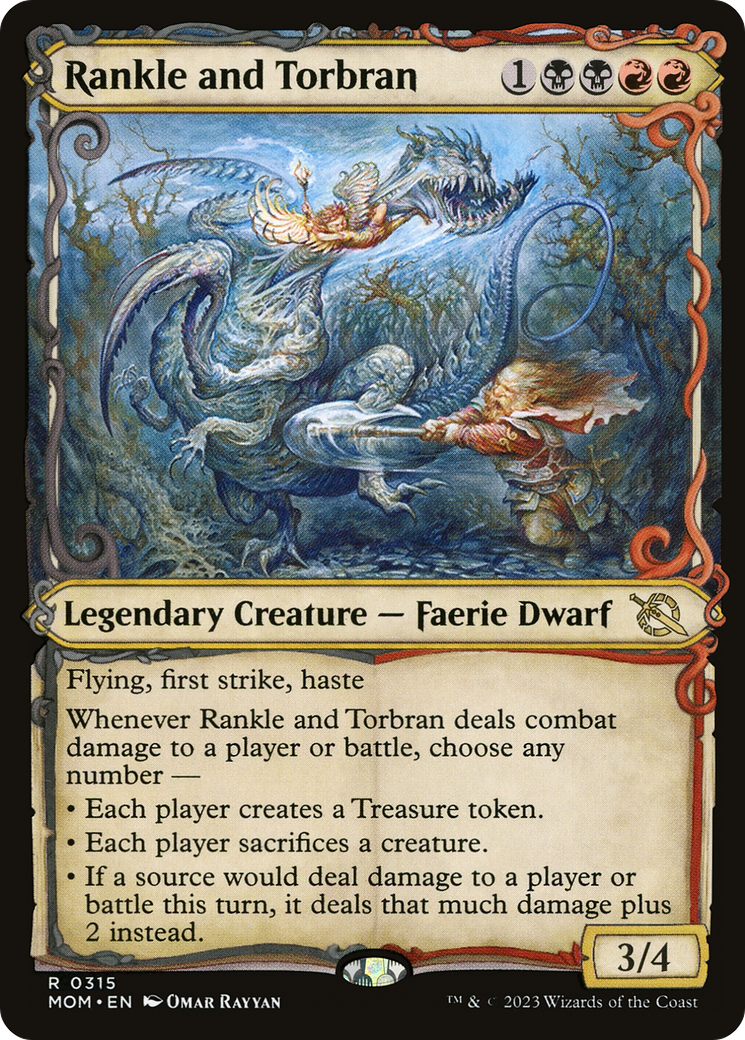 Rankle and Torbran (MOM-315) [March of the Machine]: (Showcase) Foil