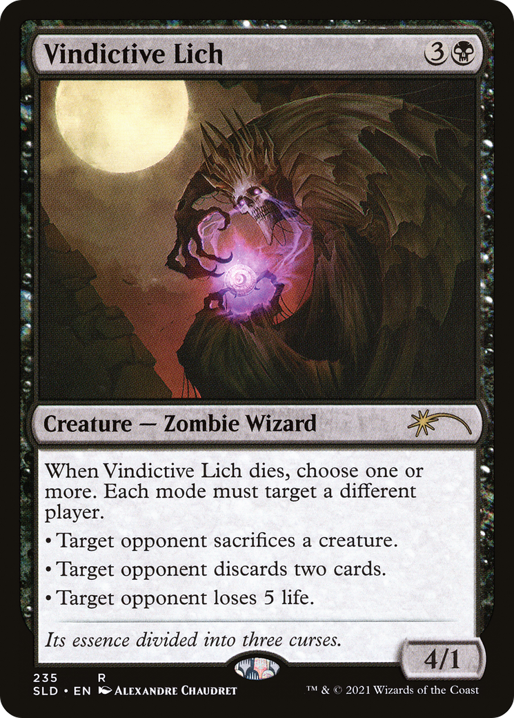 Vindictive Lich (SLD-235) [Secret Lair Drop]
