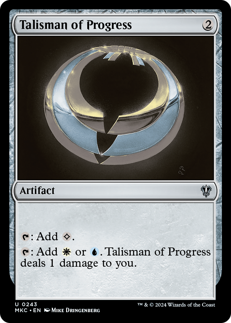 Talisman of Progress (MKC-243) [Murders at Karlov Manor Commander]
