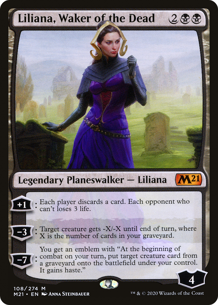 Liliana, Waker of the Dead (M21-108) [Core Set 2021]