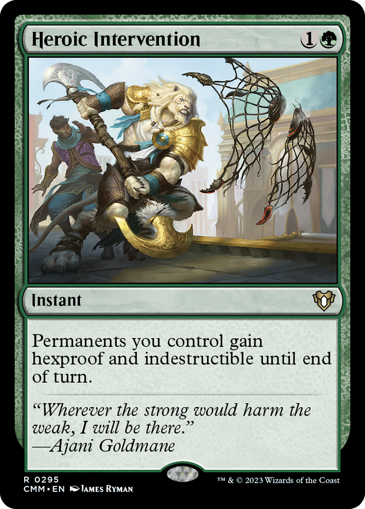 Heroic Intervention (CMM-295) [Commander Masters] Foil