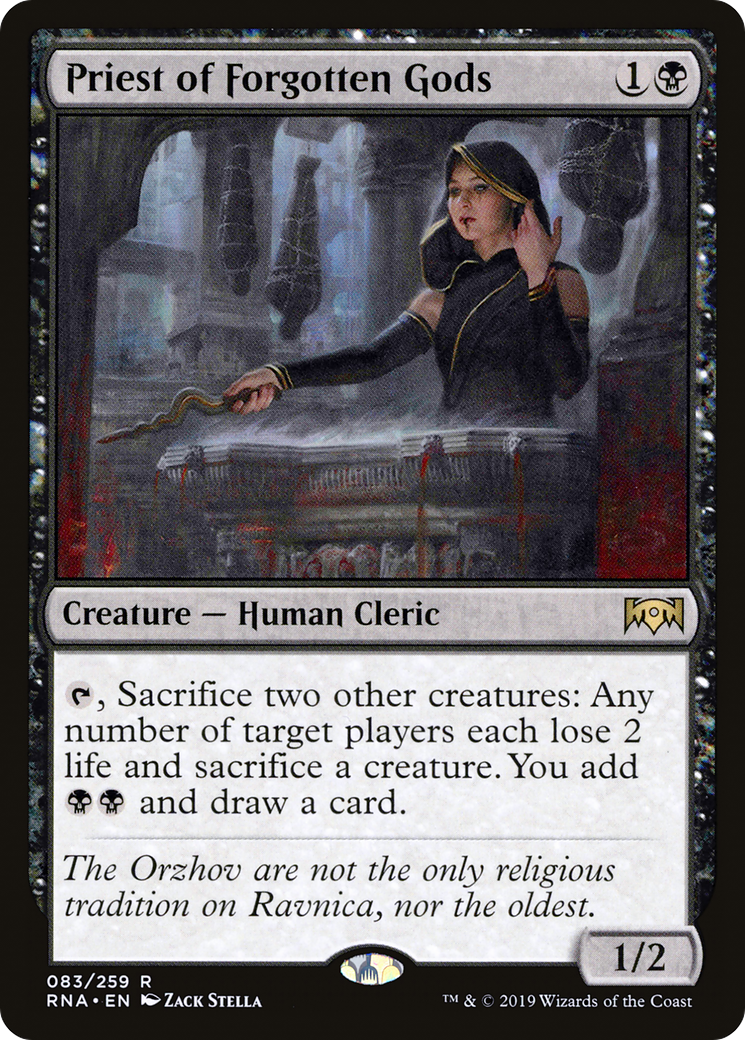 Priest of Forgotten Gods (RNA-083) [Ravnica Allegiance]