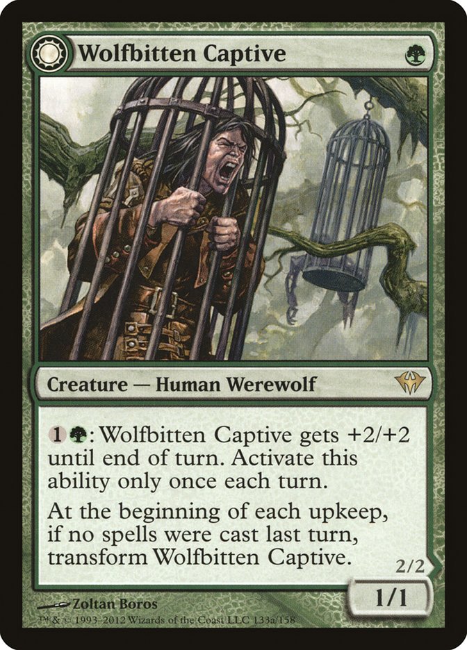 Wolfbitten Captive // Krallenhorde Killer (DKA-133) [Dark Ascension]: (Double Faced Transform) Foil