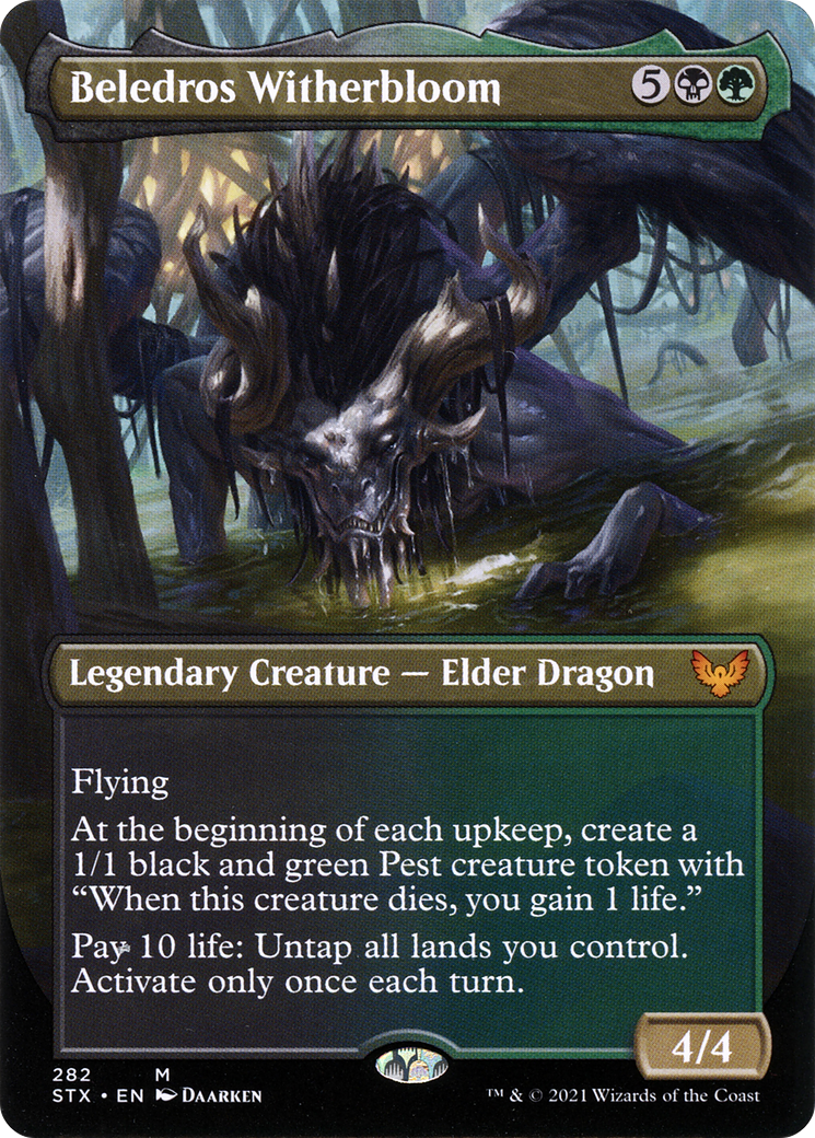 Beledros Witherbloom (STX-282) [Strixhaven: School of Mages] (Borderless) Foil