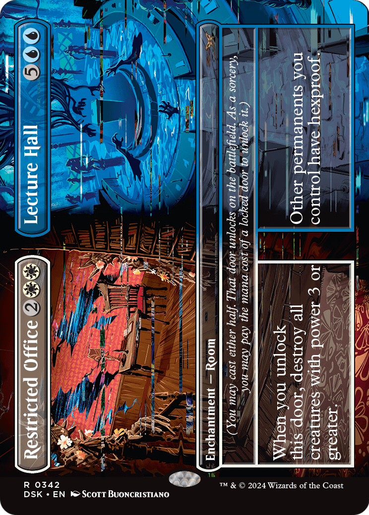 Restricted Office // Lecture Hall (Borderless) (DSK-342) [Duskmourn: House of Horror]