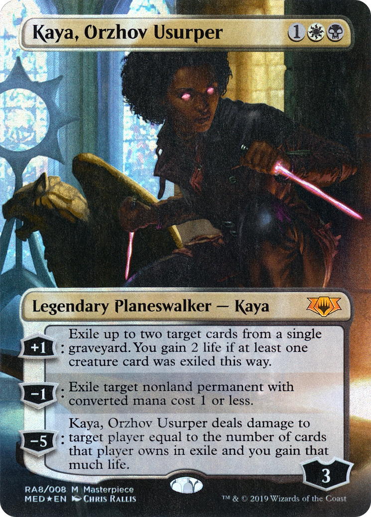 Kaya, Orzhov Usurper (MED2-RA8) (Borderless) [Mythic Edition] Foil