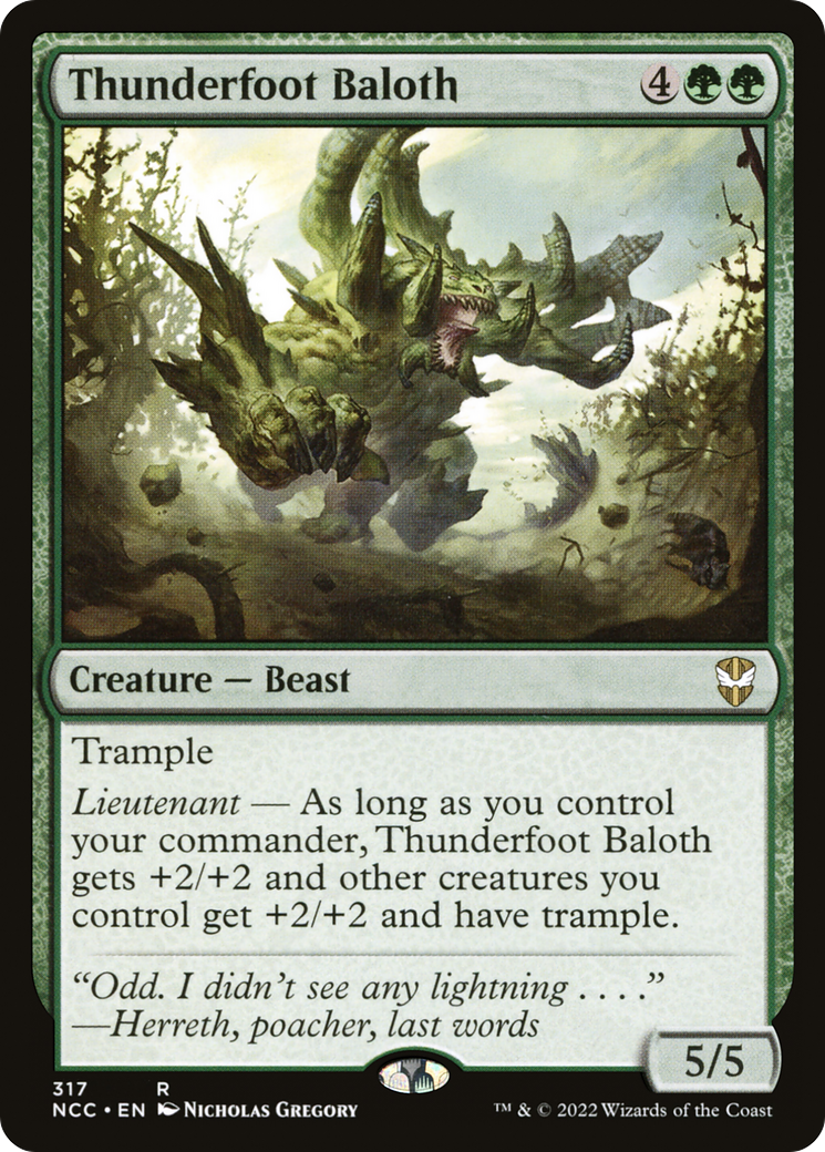 Thunderfoot Baloth (NCC-317) [New Capenna Commander]