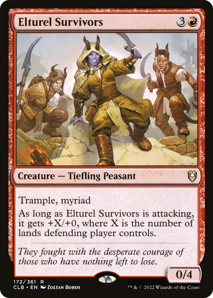Elturel Survivors (CLB-172) [Commander Legends: Battle for Baldur's Gate]