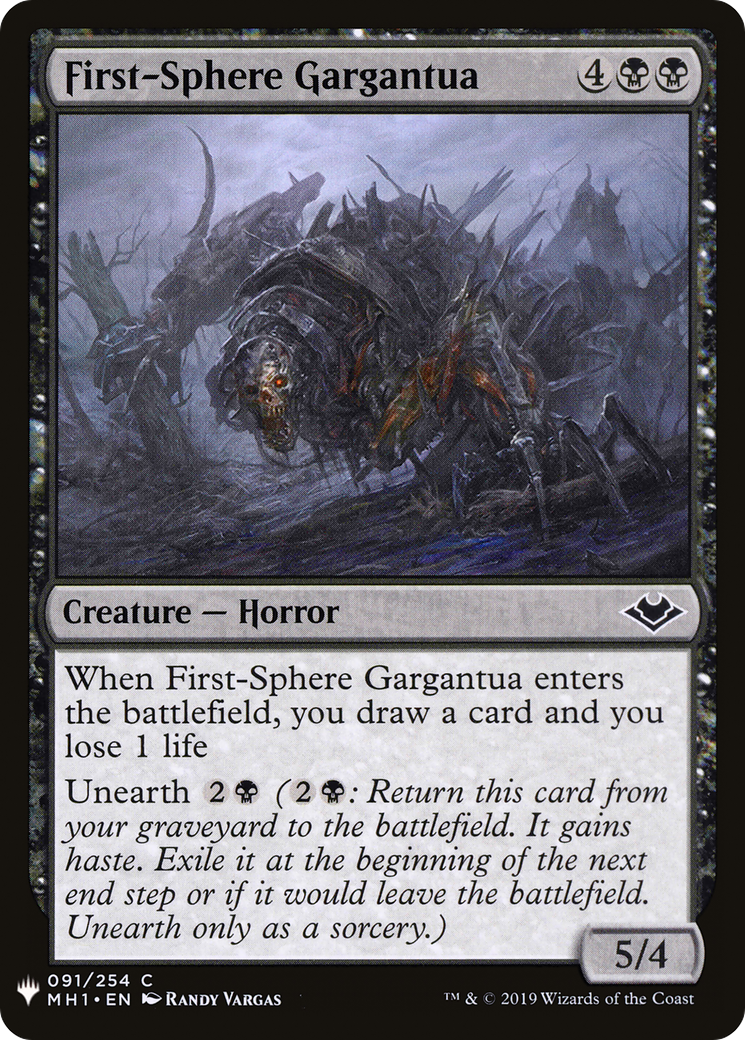 First-Sphere Gargantua (LIST-MH1-91) [The List]