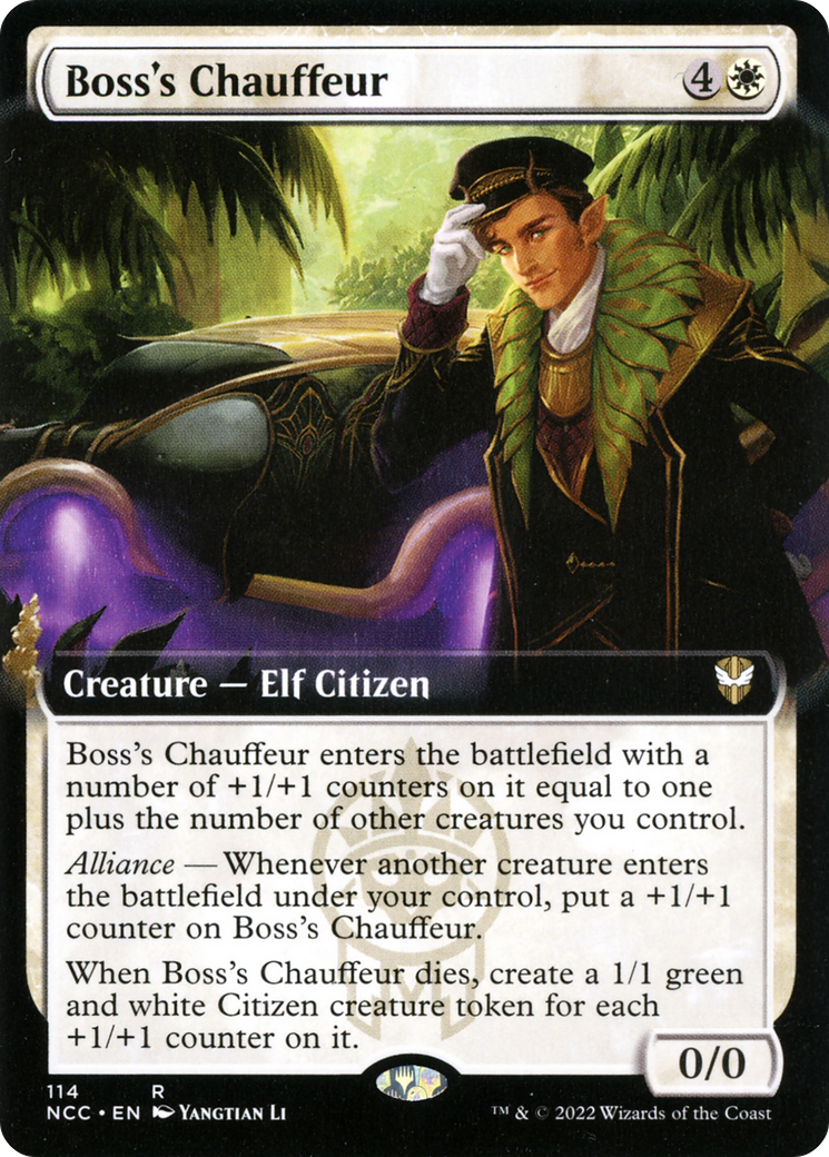 Boss's Chauffeur (NCC-114) [New Capenna Commander]: (Extended Art)