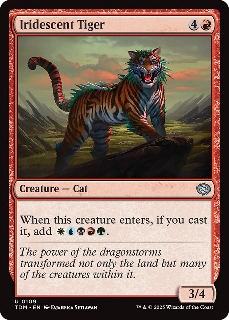 Iridescent Tiger (TDM-109) [Tarkir: Dragonstorm]