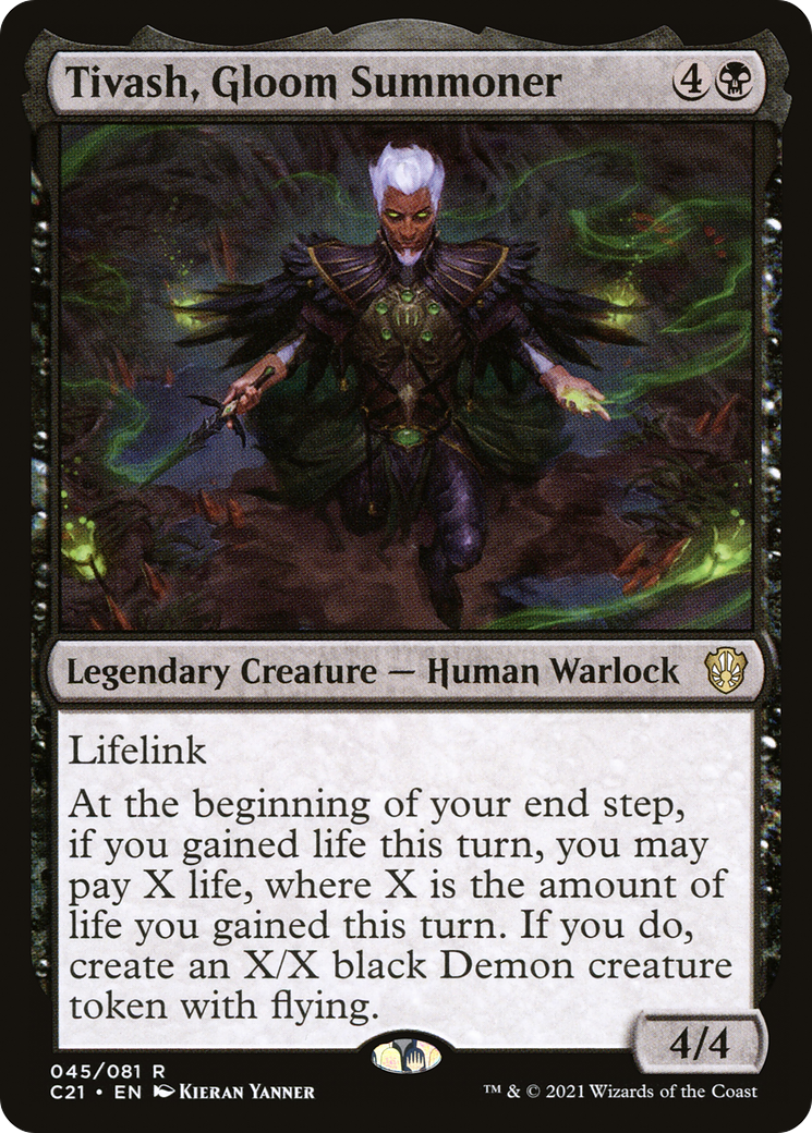 Tivash, Gloom Summoner (C21-045) [Commander 2021]