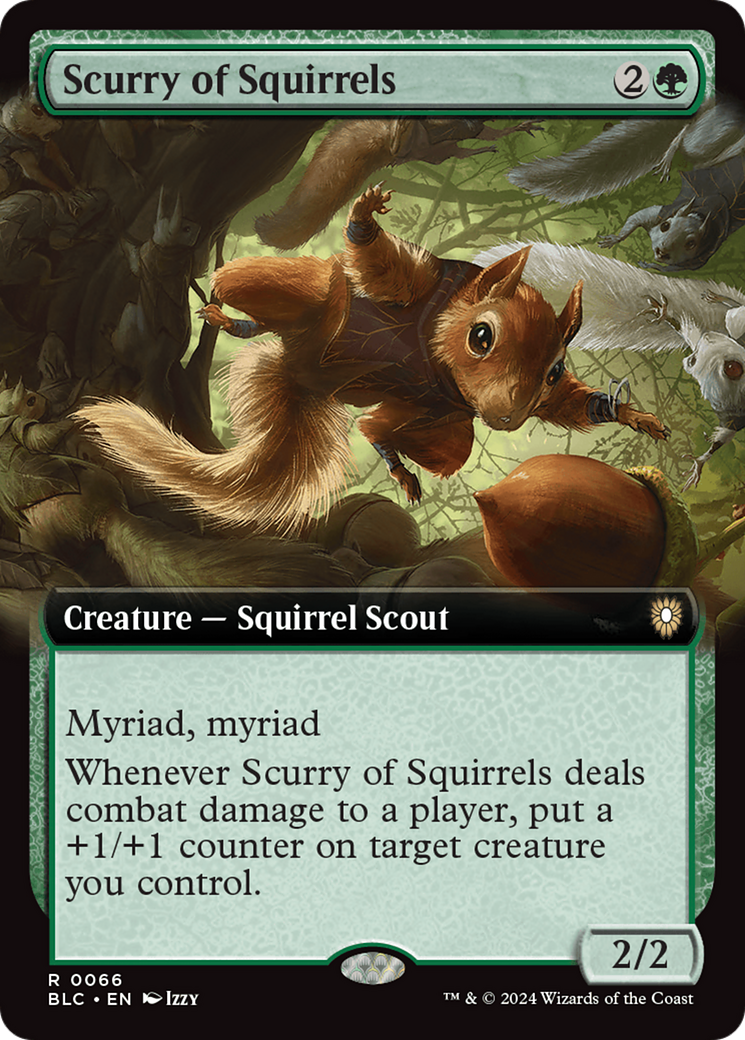 Scurry of Squirrels (BLC-066) [Bloomburrow Commander]: (Extended Art)