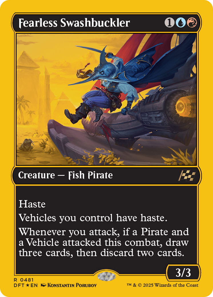 Fearless Swashbuckler (DFT-481) [Aetherdrift] Foil