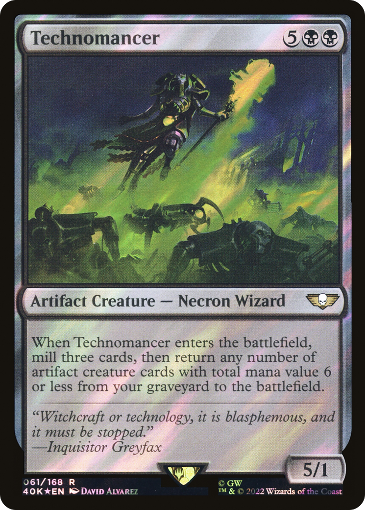 Technomancer (Surge Foil) (40K-061) [Warhammer 40,000 Commander] Foil
