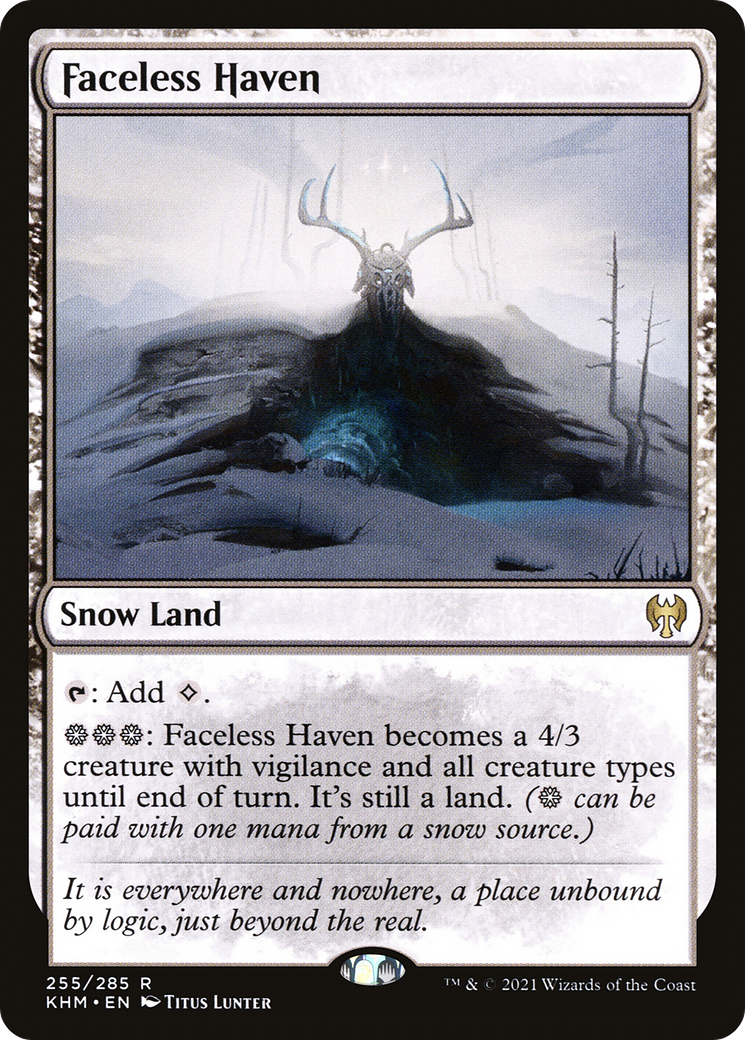 Faceless Haven (KHM-255) [Kaldheim]: (snow) Foil