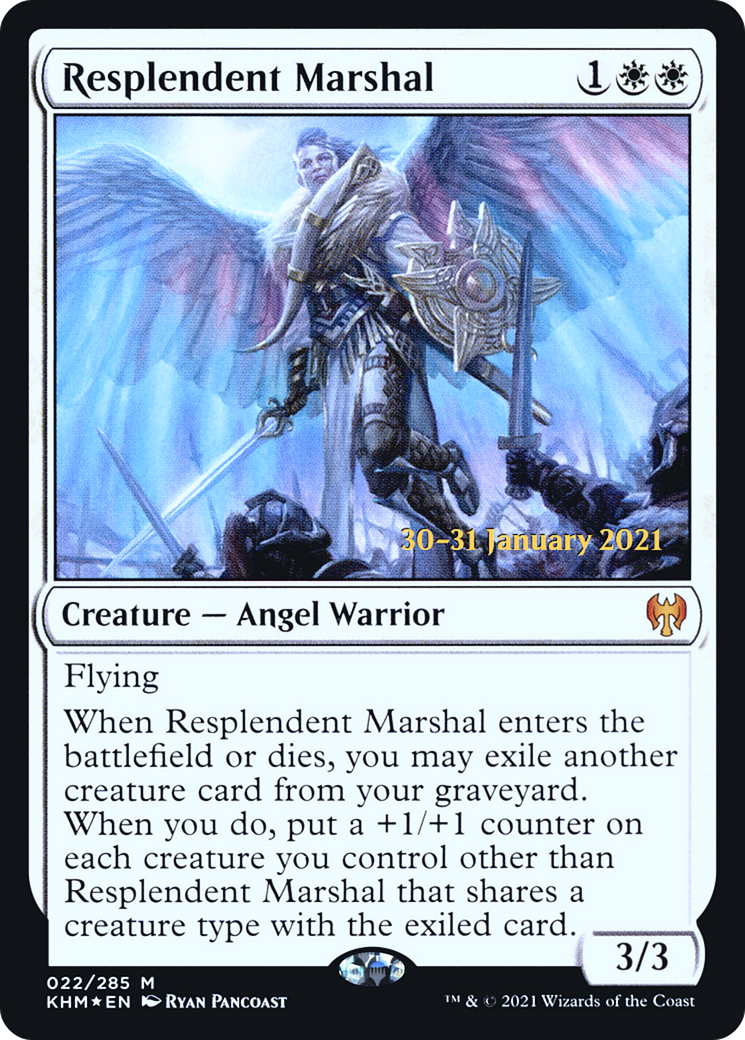 Resplendent Marshal (PRE-22S) [Kaldheim Promos] Foil