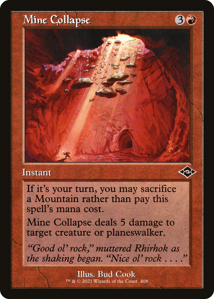 Mine Collapse (Retro Frame) (MH2-408) [Modern Horizons 2] Foil