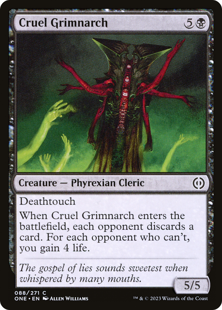 Cruel Grimnarch (ONE-088) [Phyrexia: All Will Be One] Foil
