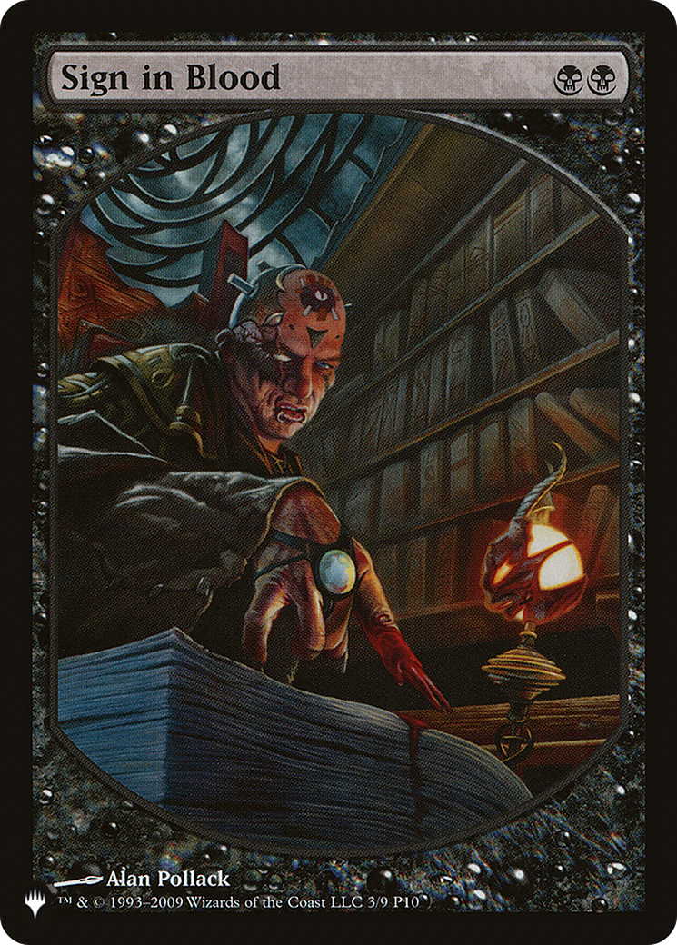 Sign in Blood (LIST-P10-3) [The List]