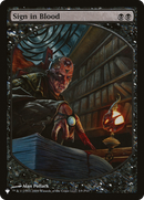 Sign in Blood (LIST-P10-3) [The List]