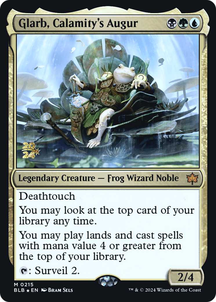Glarb, Calamity's Augur (PRE-215S) [Bloomburrow Promos] Foil