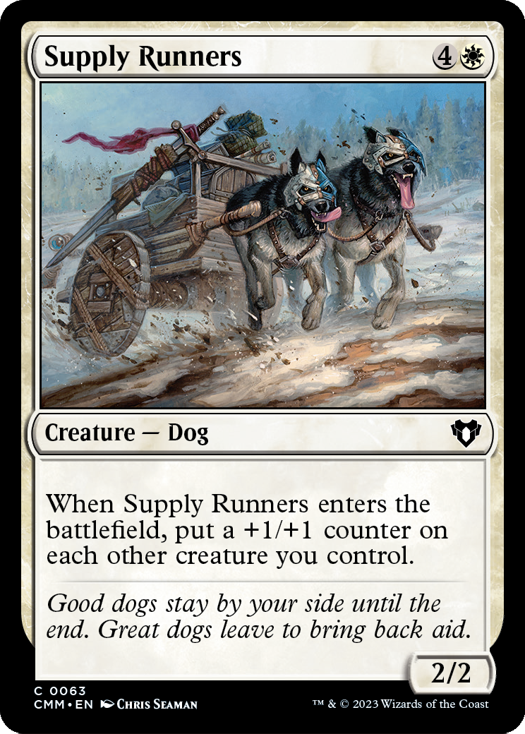 Supply Runners (CMM-063) [Commander Masters] Foil