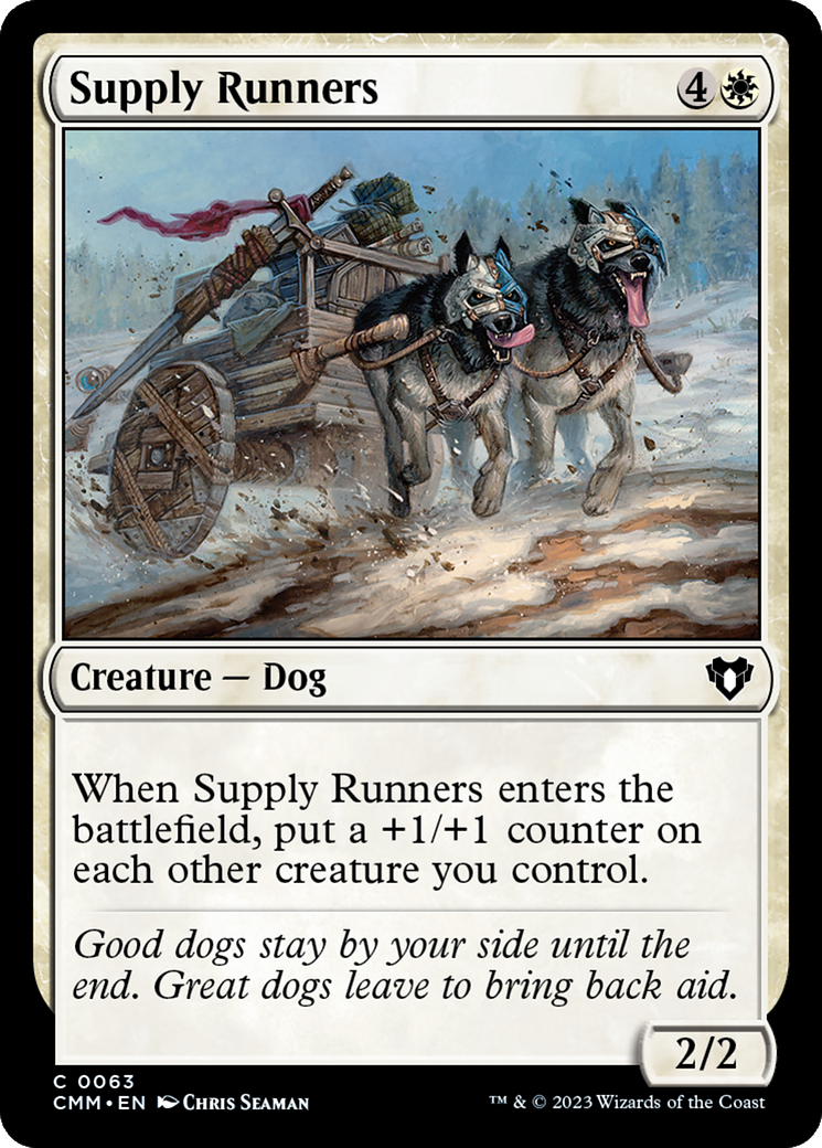 Supply Runners (CMM-063) [Commander Masters] Foil