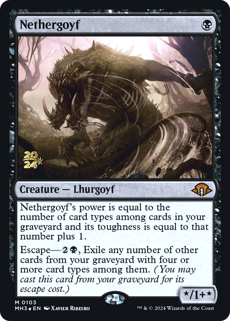 Nethergoyf (PRE-103) [Modern Horizons 3 Promos] Foil